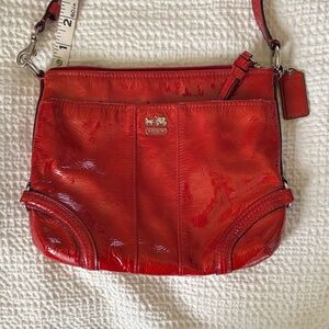 Coach red purse crossbody